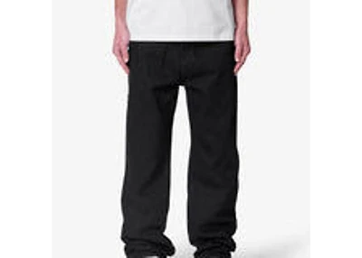 MNML Raw Baggy Denim - Rinsed Black