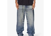MNML Ultra Baggy Washed Up Denim - Blue
