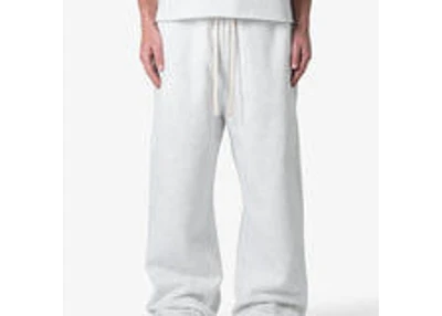MNML Washed Ultra Baggy Sweatpants - Heather Grey Damaged
