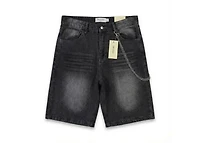 Mani Denim Shorts Black