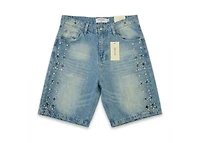 Mani Glacier Denim Shorts - Damaged