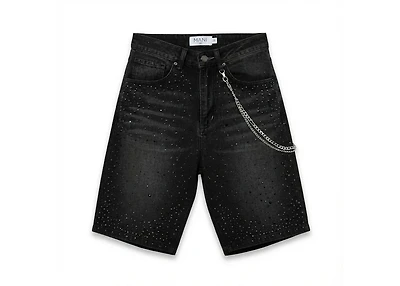 Mani Pearl Denim Shorts Phantom