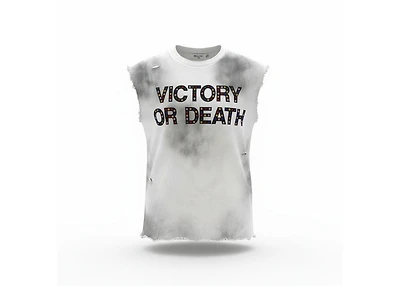 Mani Victory Or Death Sleeveless White