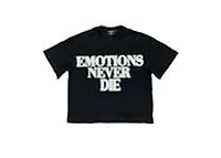Mixed Emotions Black End Rhinestone Tee
