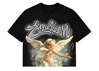 Mixed Emotions Black Rhinestone Cropped Tee