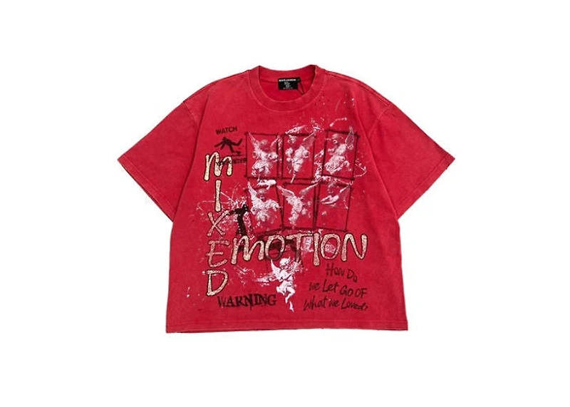 Mixed Emotions Red Crimson Tee