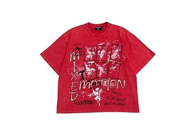 Mixed Emotions Red Crimson Tee