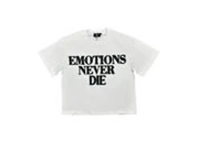 Mixed Emotions White End Rhinestone Tee