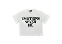 Mixed Emotions White End Rhinestone Tee