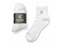 Copped White / Pink Ankle Socks (4 Pack)