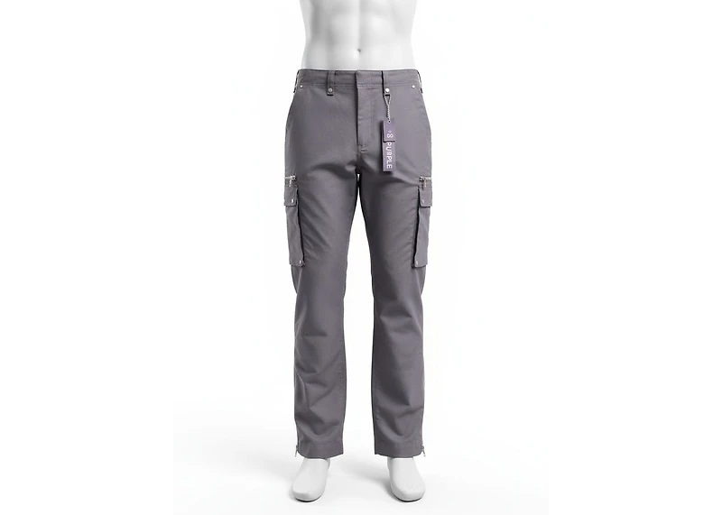 Purple Brand Cotton Poly Cargo Pants Black