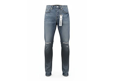 Purple Brand Mid Indigo Color Coated Gradient Black Skinny Jeans