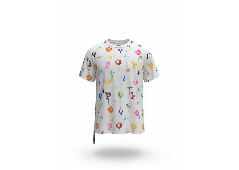 Purple Brand Textured Inside Out Tee Off White