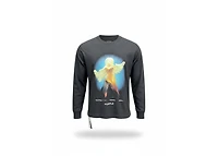Purple Brand Textured Jersey LS Tee Black