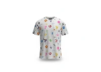Purple Brand Textured Jersey Short Sleeve Tee Off White