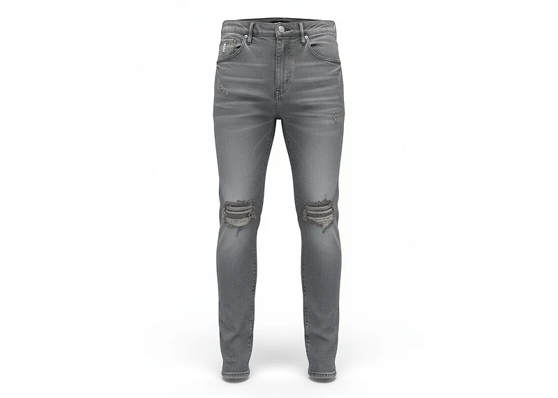 Purple Brand Wash Blowout Black Skinny Jeans