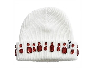 Mani Royalty Beanie v3 White / Red