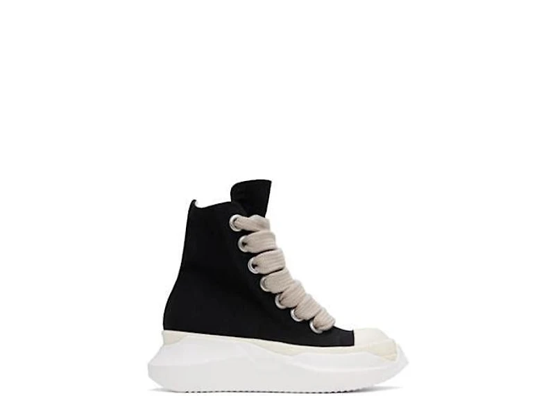 Rick Owens DRKSHDW Hollywood Jumbo Lace Abstract High Top Black Milk