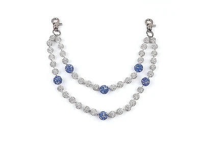 Pocket Chain Silver/Royal Blue