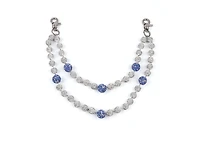 Pocket Chain Silver/Royal Blue