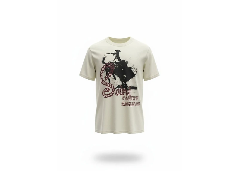 SAINT VANITY STABLE CREAM T-SHIRT
