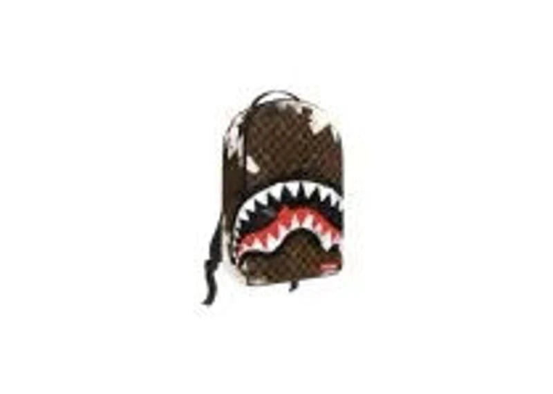SHARKS IN PARIS COTTON CANVAS PAINTED BACKPACK