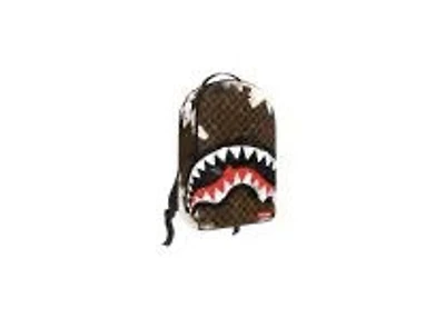 SHARKS IN PARIS COTTON CANVAS PAINTED BACKPACK