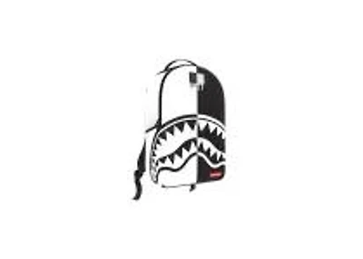 SHARK CENTRAL BLACK AND WHITE STENCIL BACKPACK