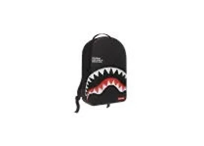 SHARK CENTRAL BLACK EMBROIDERED SHARK BACKPACK