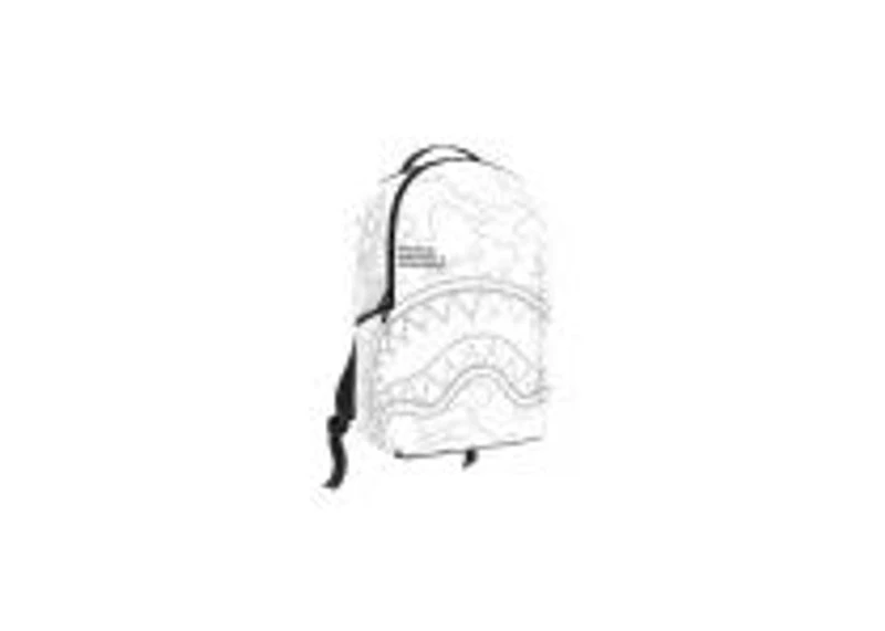 SHARK CENTRAL CAMO CUT SHARK WHITE BACKPACK