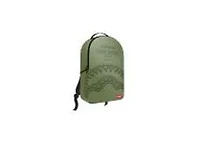 SHARK CENTRAL EMBOSSED GREEN NYLON BACKPACK