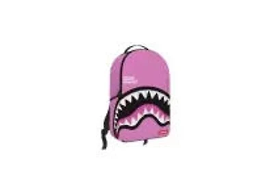 SHARK CENTRAL PINK EMBROIDERED SHARK BACKPACK