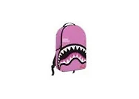 SHARK CENTRAL PINK EMBROIDERED SHARK BACKPACK