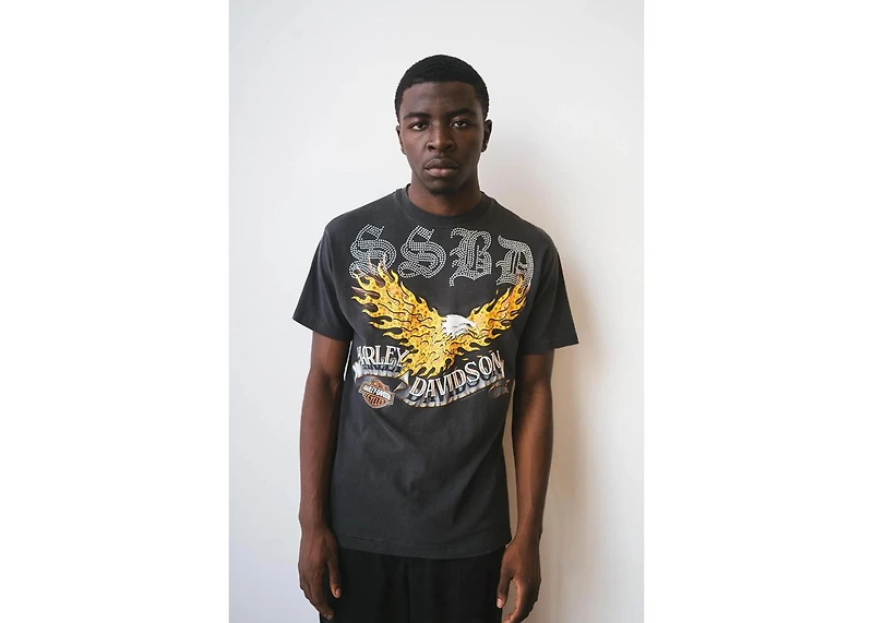 SSBD 1 of 1 Vintage Harley Flamed Eagle Voski Tee