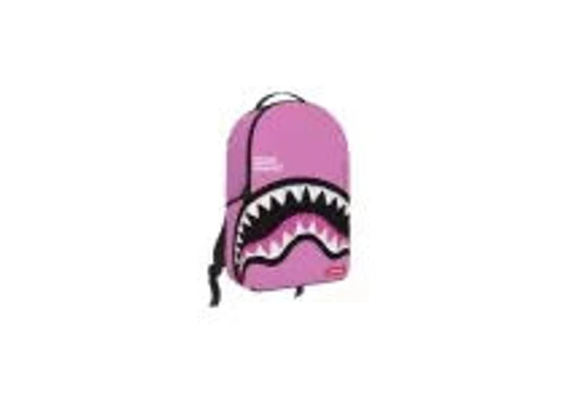 Shark Central Pink Embroidered Shark Backpack