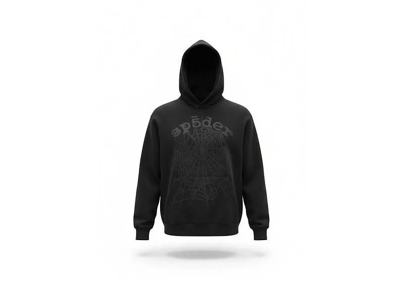 Sp5der OG Web Pullover Hoodie Black