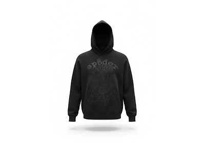 Sp5der OG Web Pullover Hoodie Black