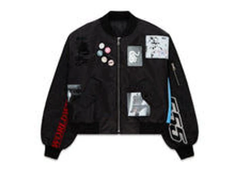 Sp5der Vet Bomber Jacket Black