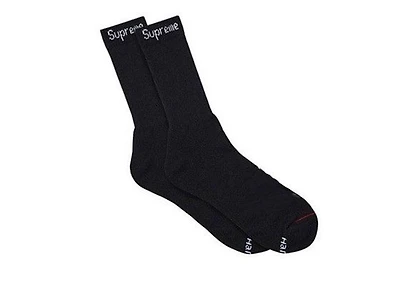 Supreme Hanes Crew Socks (1 Pair) Black