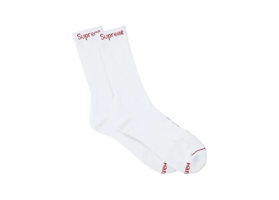 Supreme Hanes Crew Socks (1 Pair) White