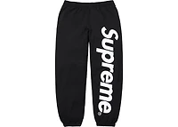 Supreme Satin Applique Sweatpant (SS26) Black