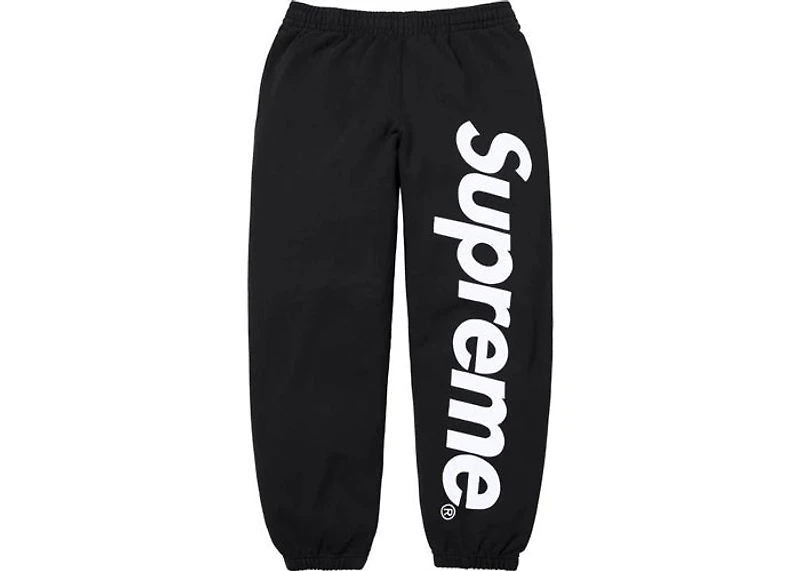 Supreme Satin Applique Sweatpant (SS26) Black