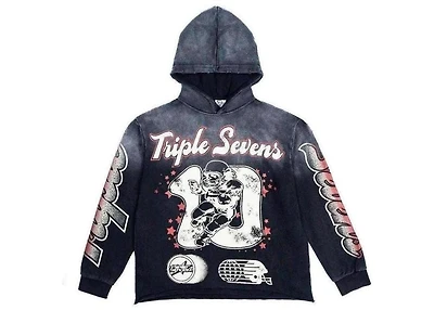 Triple Sevens All Star Hoodie Washed Black
