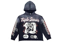 Triple Sevens All Star Hoodie Washed Black