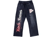 Triple Sevens All Star Sweatpants Washed Black