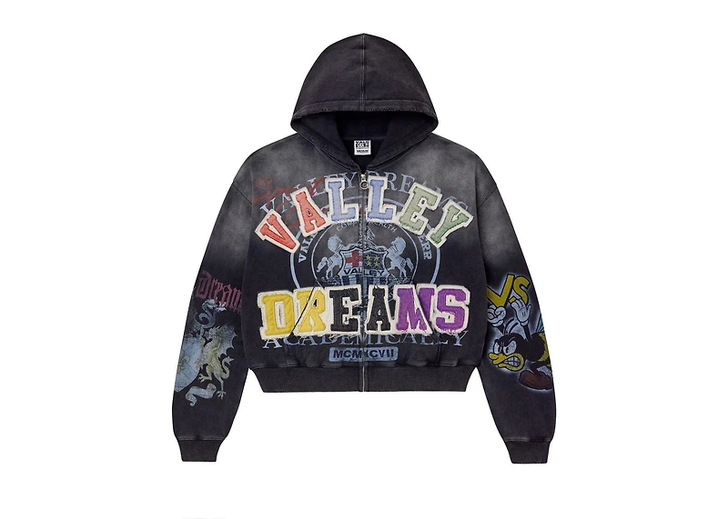 Vale Blasted Zip up Hoodie