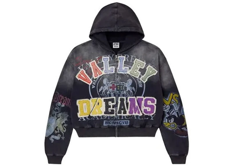 Vale Blasted Zip up Hoodie