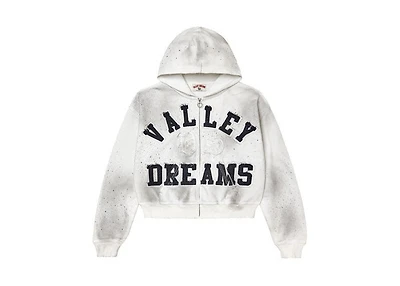 Vale Classico Zip Up Hoodie White