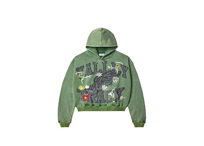 Vale Flowers Green Hoodie