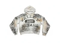 Vale Spiral Zip Up Hoodie Ash Grey